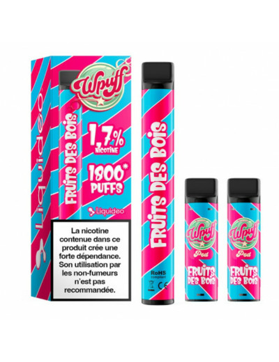 Kit WPuff 1800 Pod 550mah + 3 pods 2ml 1.7% Liquideo