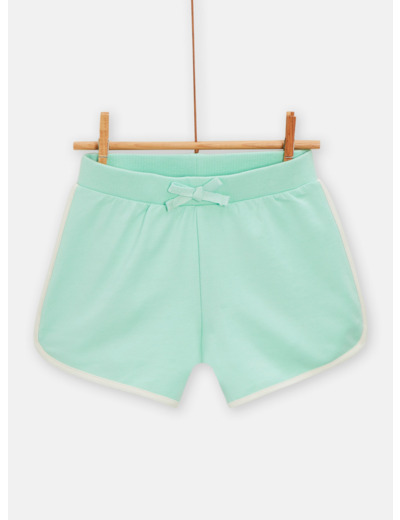 Short vert d'eau style décontracté pour fille