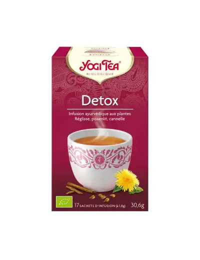 Yogi Tea Tisane Ayurvédique Détox Bio 17 Sachets/1,8g