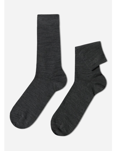 Chaussettes courtes en laine et coton pour homme