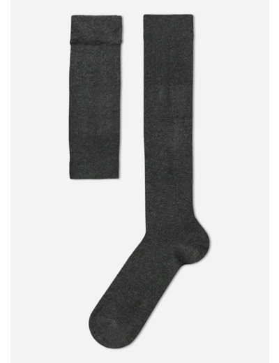 Chaussettes longues avec cachemire pour homme