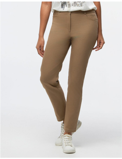 Jean ajusté 7/8ème beige