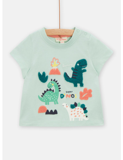 T-shirt opaline à animation dinosaure pour bébé garçon