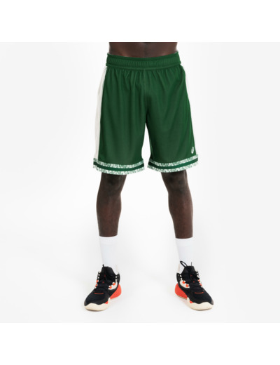 Short de Basketball reversible Adulte - SHR-500 Beige Vert