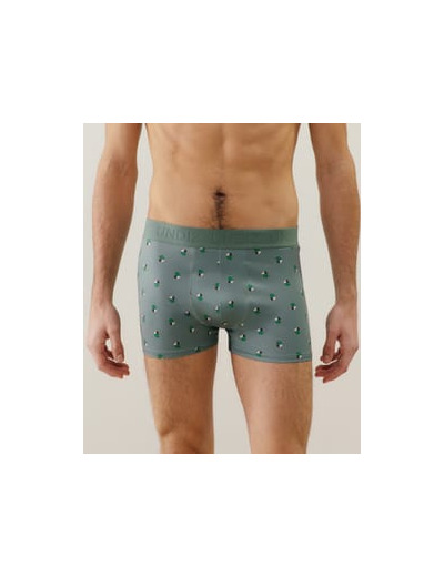 Boxer en microfibre à motifs