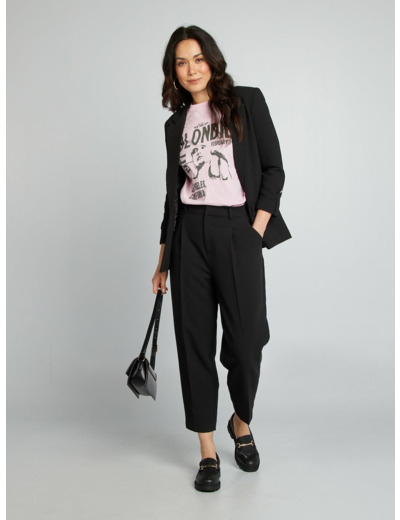 Pantalon de costume 7/8 - noir