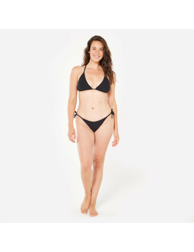 Haut de maillot de bain triangle texturé Femme - Mae noir