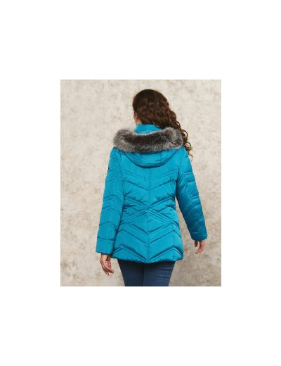 Parkas longue bleue