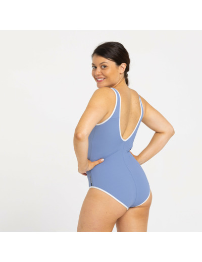 Maillot de bain 1 pièce femme virginia bleu