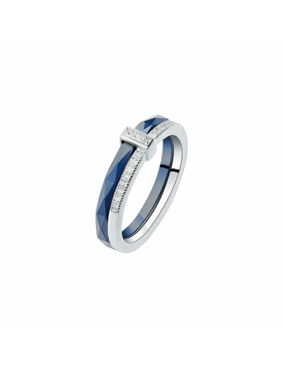 Bague BLEUE JOAILLERIE Argent 925/1000, Céramique et Oxyde