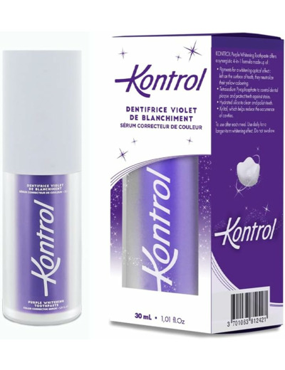 Kontrol - Dentifrice Violet de blanchiment - Sérum Correcteur de Couleur 30ml