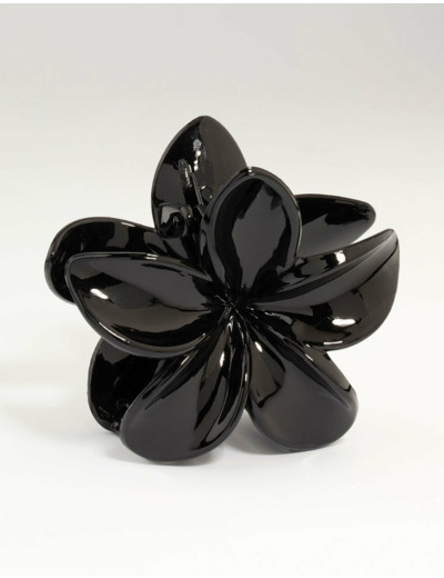 Black Ombre Frangipani Claw Clip