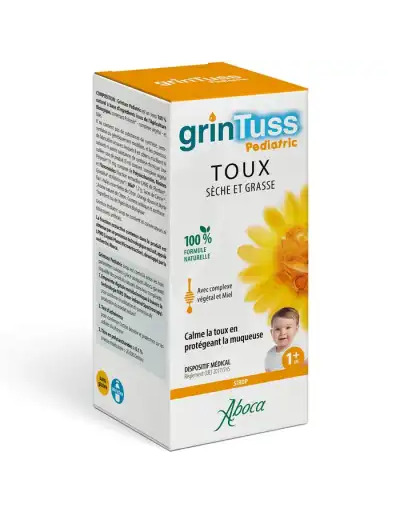 Aboca Grintuss Pediatric Sirop Toux Sèche Et Grasse Fl/180g