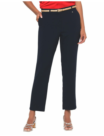 Pantalon chic bleu marine