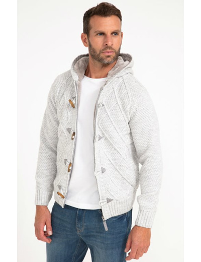 Gilet Doublé Sherpa Avec Capuche