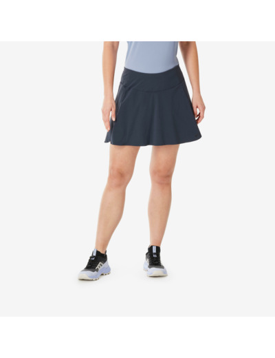 Jupe short de randonnée femme, MH500 bleu