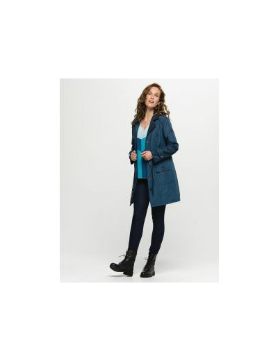 Parka trench bleu