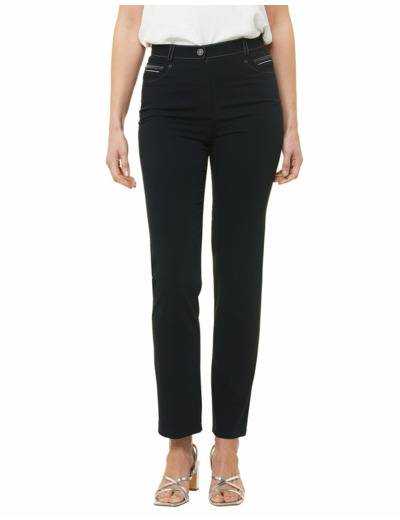 Jegging droit bleu marine