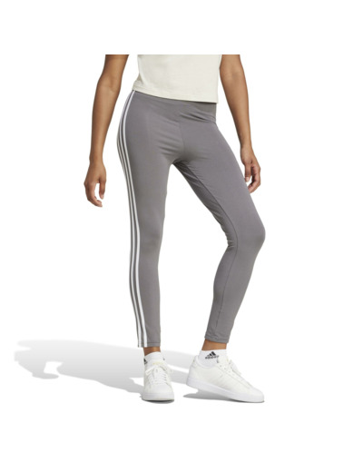 Legging imprimé 3 bandes Adidas femme - gris foncé