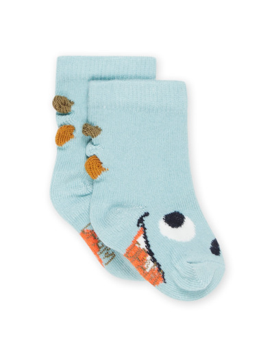 Chaussettes à motif dinosaure et découpes écailles