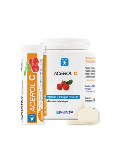 Acerol C Vitamine C Naturelle Comprimés Pot/60 + T/15