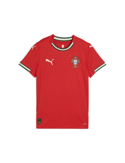 Maillot Home Portugal 2025 Femme PUMA Sport Red Sugared Almond Beige