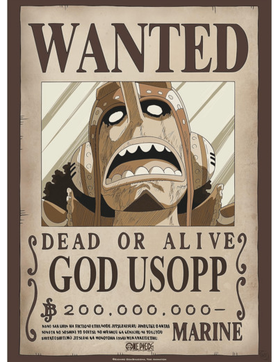 ABYSTYLE GBEye - ONE PIECE Poster Wanted God Usopp (52x38cm)