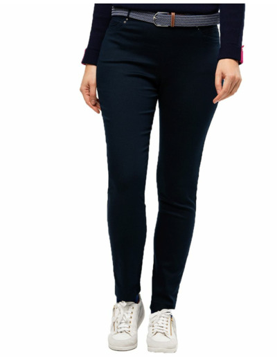 Jegging bleu marine coton