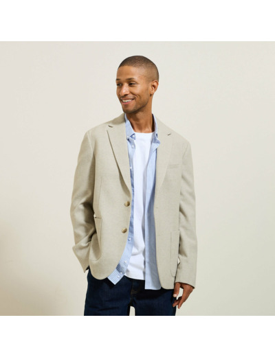 Veste blazer bi-ton - Beige