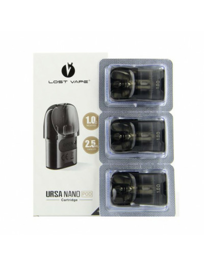 Pack de 3 Pods 2.5ml + résistance Ursa Nano Lost Vape