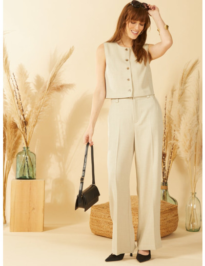 Pantalon souple - Beige