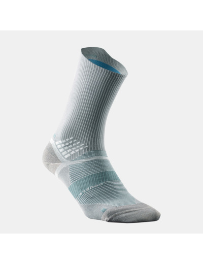 Chaussettes randonnée - Hike 520 Double High Grise x2 paires