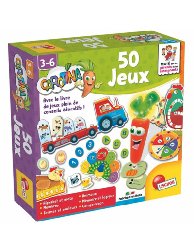 Coffret 50 jeux Carotina