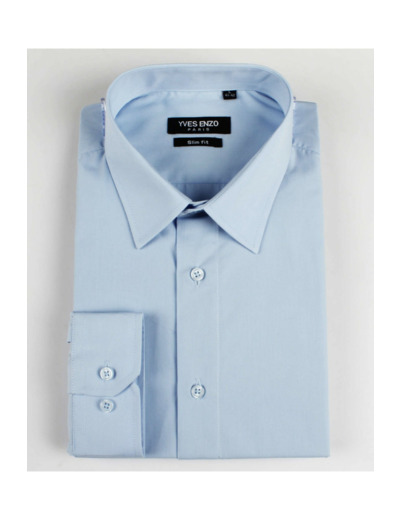 Chemise Bleu Ciel coupe slim