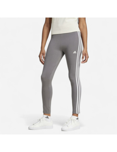 Legging imprimé 3 bandes Adidas femme - gris foncé