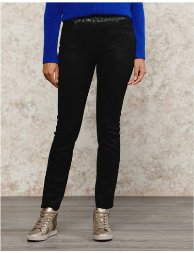 Jegging aspect daim noir