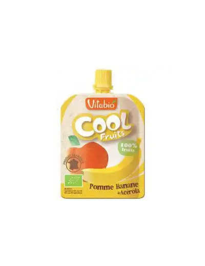 Vitabio Cool Fruits Compote Pomme Banane Gourde/90g