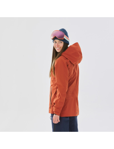 VESTE DE SKI FEMME FR 500 - TERRA COTTA