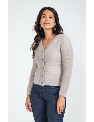 Cardigan Maille Fluffy