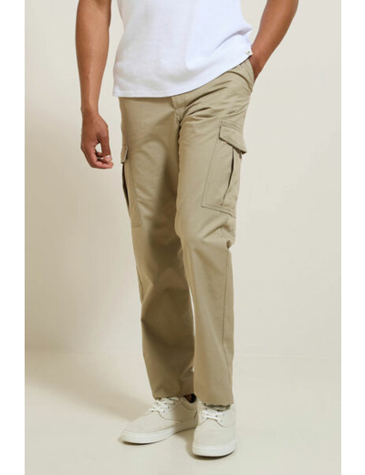 Pantalon cargo contenant du lin - Vert kaki