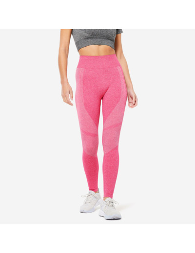 Legging poche téléphone taille haute Fitness Seamless Rose