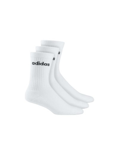 CHAUSSETTES DE SPORT HAUTES ADIDAS BLANC LOT DE 3