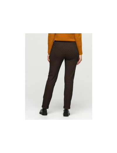 Jegging 7/8e noir et ocre