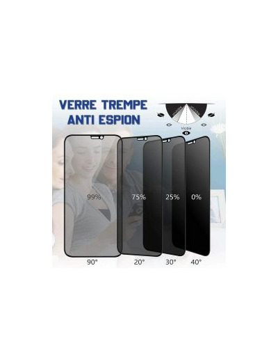 Verre trempé 3D Anti Espion